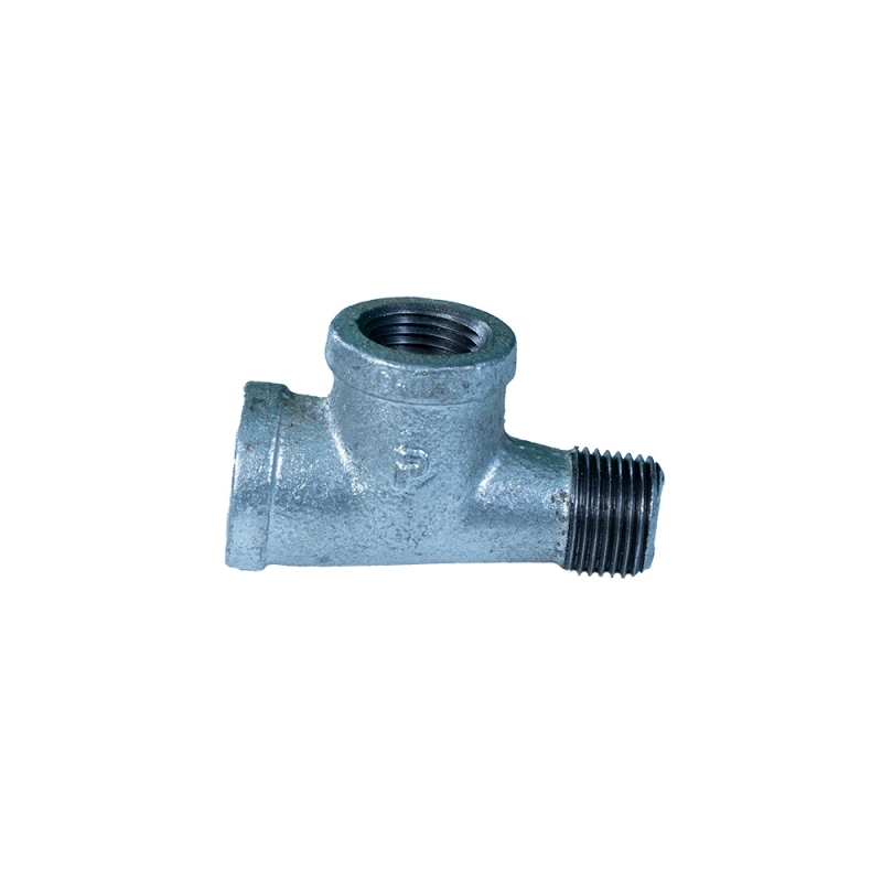 NPT and BSP Service Tee Black Galvanized