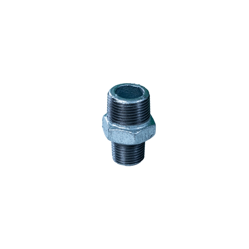 Beaded  reducing hexagon nipple Malleable cast iron