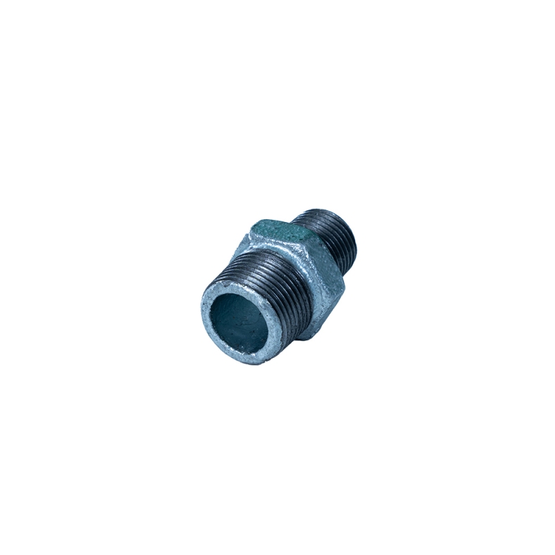 Beaded  reducing hexagon nipple Malleable cast iron