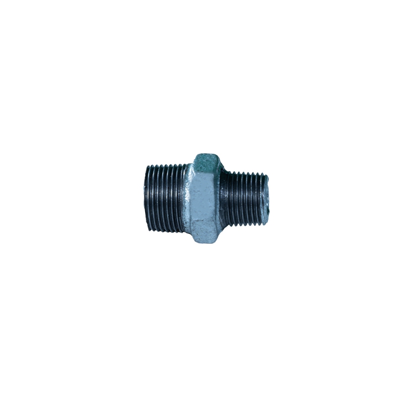 Beaded  reducing hexagon nipple Malleable cast iron